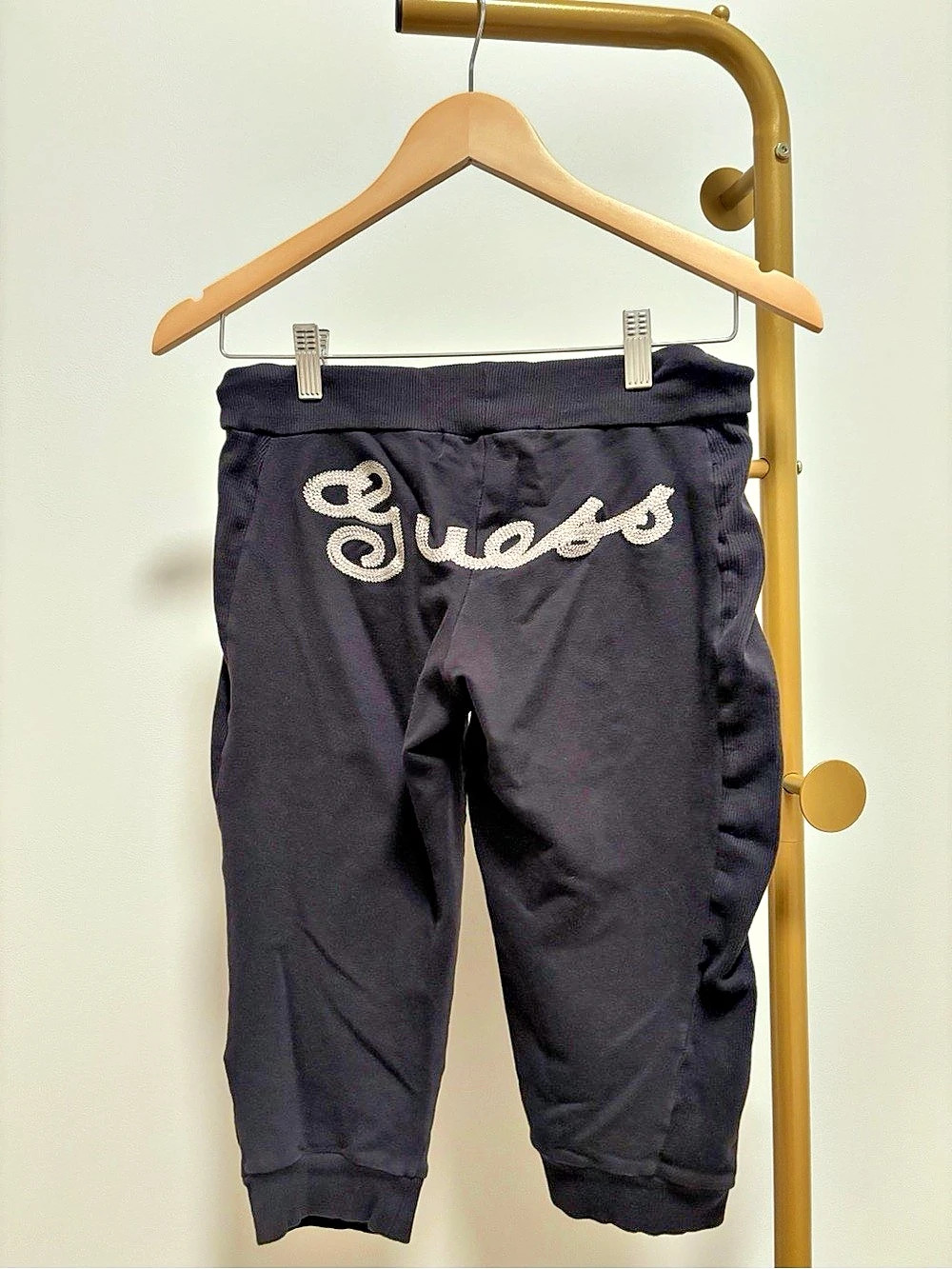 GUESS Jeans Black Jogger Capris Approx Size XS